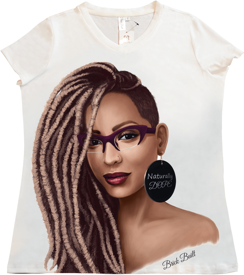Locs Signature T-shirt Brick Built - Girl (819x1024), Png Download