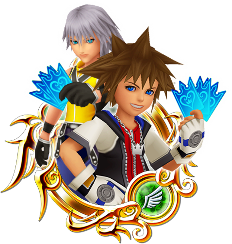 Riku With Friend Pic - Kingdom Hearts Sora And Riku (768x807), Png Download
