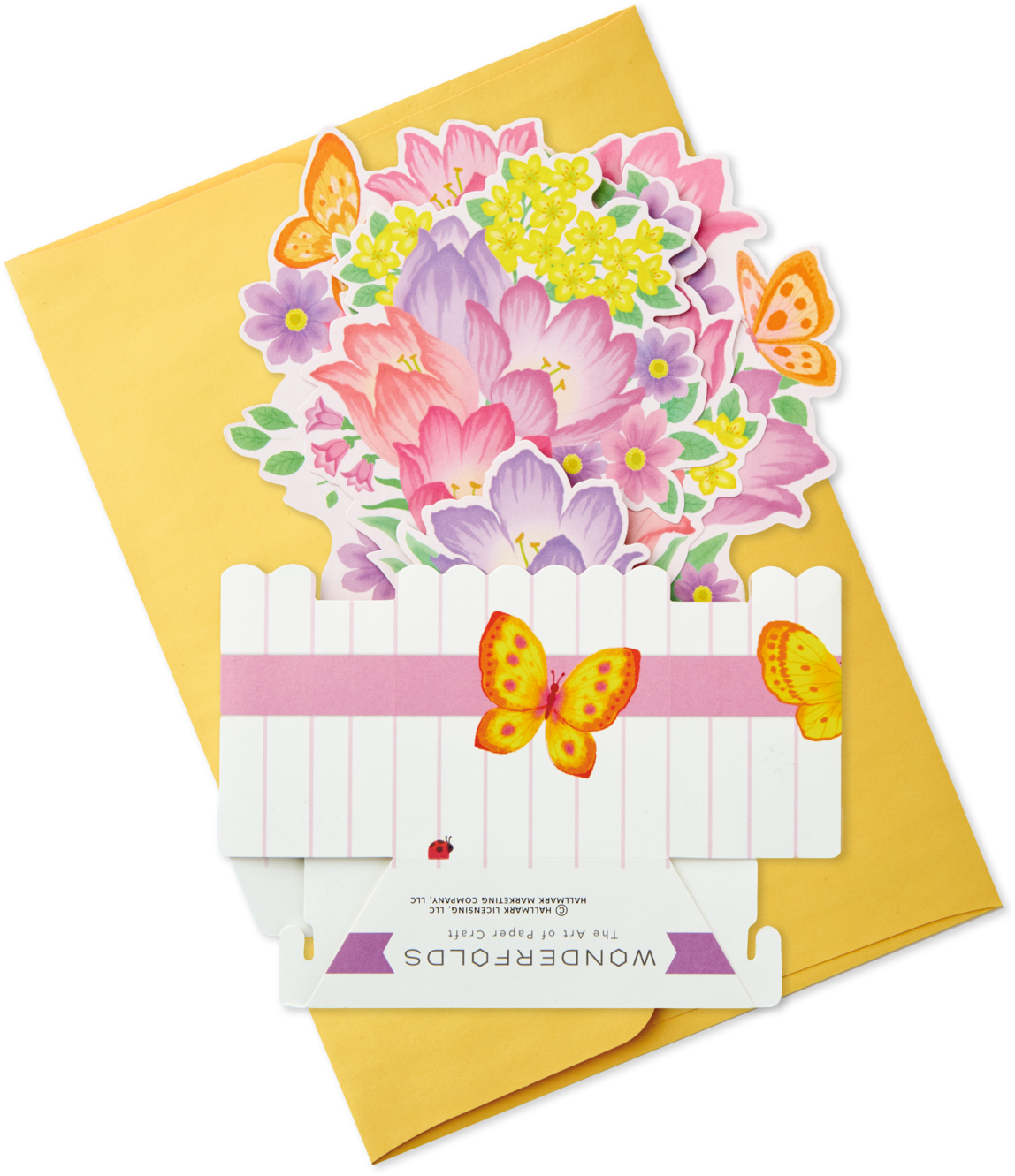 Springtime Flowers Pop Up Easter Card - Greeting Card (1470x1470), Png Download