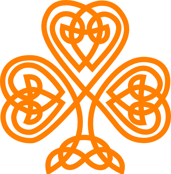 Celtic Knot Irish Shamrock (588x596), Png Download