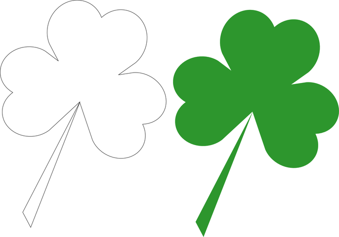 Zielony, Shamrock, Marca, Szczęście - Trebol 3 Hojas Png (686x480), Png Download