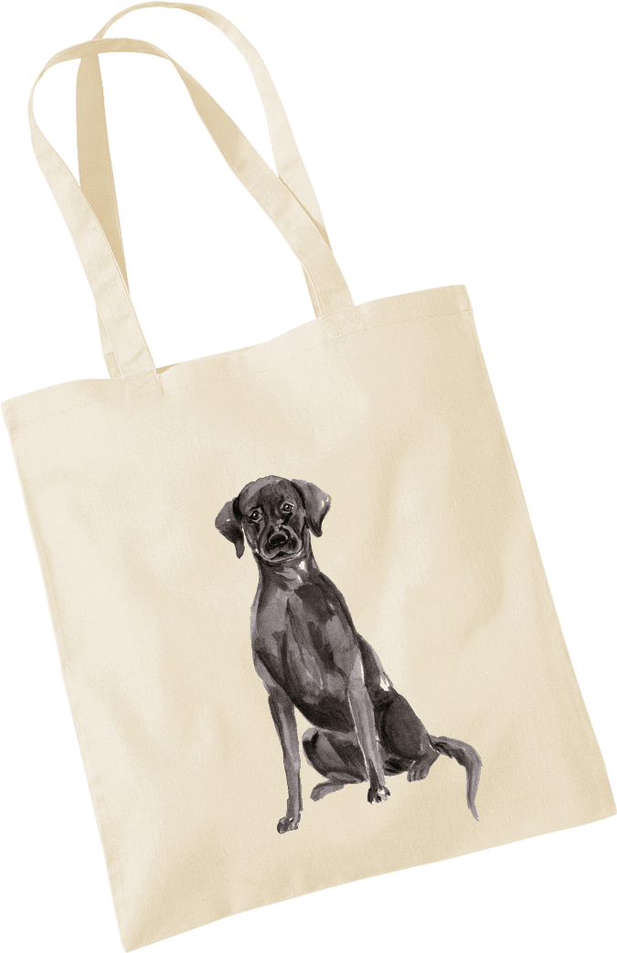 Border Lab Dog Tote Bag - Tote Bag (1000x1200), Png Download