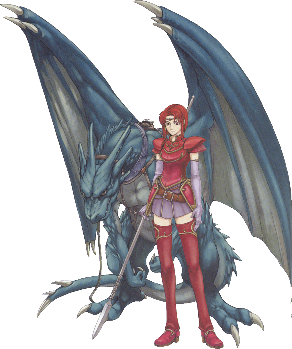 Like I Mentioned Before, Red-heads Make Powerful Wyvern - Fire Emblem Female Wyvern Rider (1019x1218), Png Download