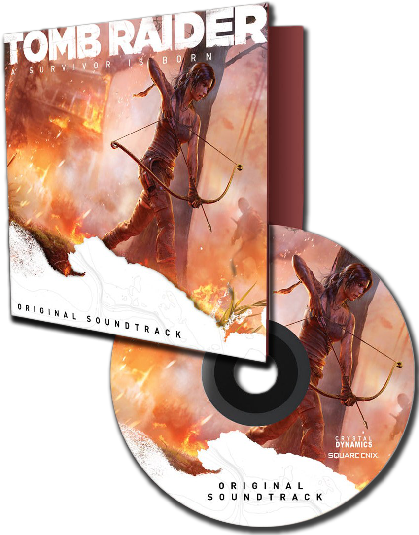 Tomb Raider's "survivalist Cut" Audio Cd In The Na - Cd (850x1100), Png Download