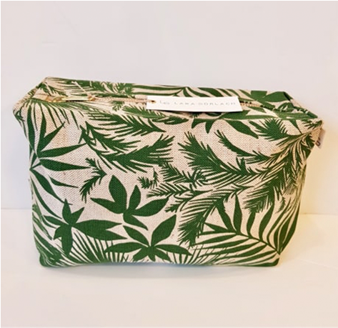 Lara Garlach Large Fern Leaf Print Wash Bag - Shoulder Bag (701x700), Png Download