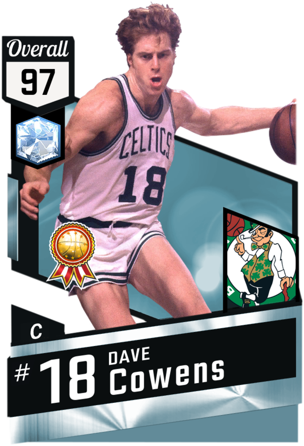 '80 Dave Cowens Myteam Diamond Card - Nikola Jokic Nba 2k17 (600x879), Png Download