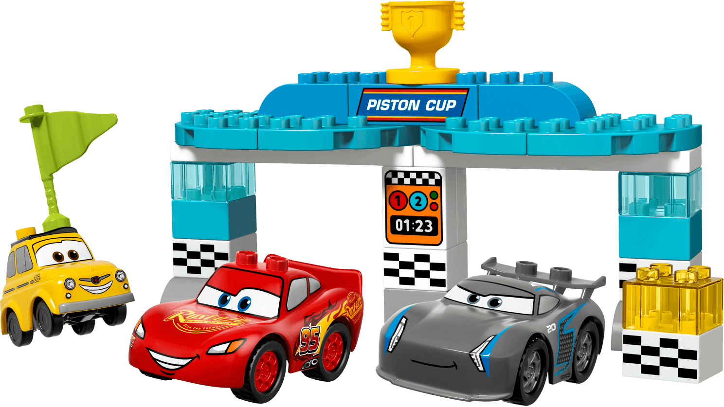 Piston Cup Race - Lego Duplo Piston Cup (1488x837), Png Download