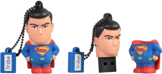 Tribe Usb Flash Dc Movie 16gb Superman (522x600), Png Download