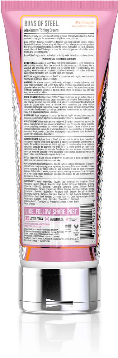 Buns Of Steel® - Lip Gloss (1200x1200), Png Download