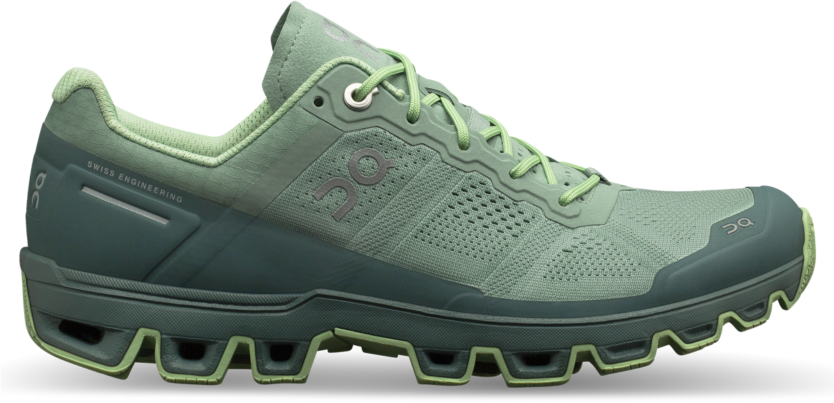 On Running Women's Cloudventure In Moss/olive At Massey's (1200x1200), Png Download