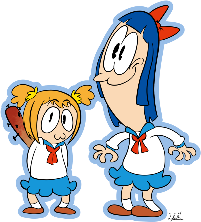 Pop Team Epic By Scottie - Cartoon (801x997), Png Download