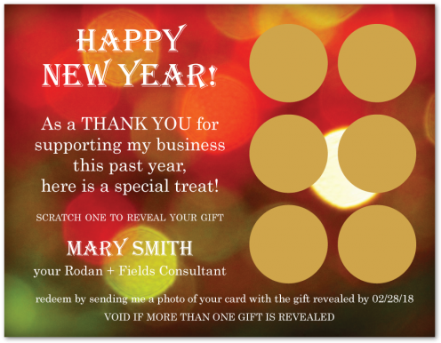 New Year Scratcher Gift Card - Wine Loft (570x760), Png Download