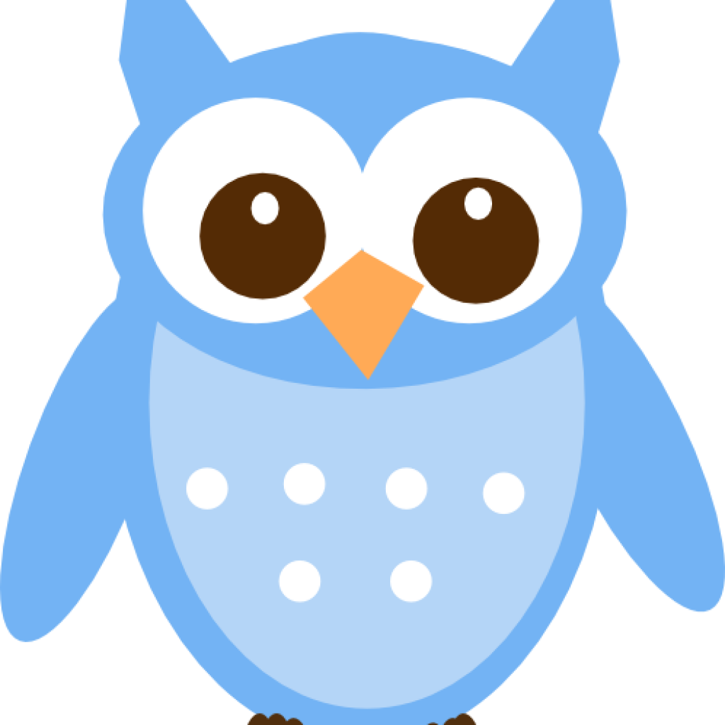 Blue Owl Clip Art Ba Blue Owl Clip Art At Clker Vector - Night Owl Cookies Logo (1024x1024), Png Download