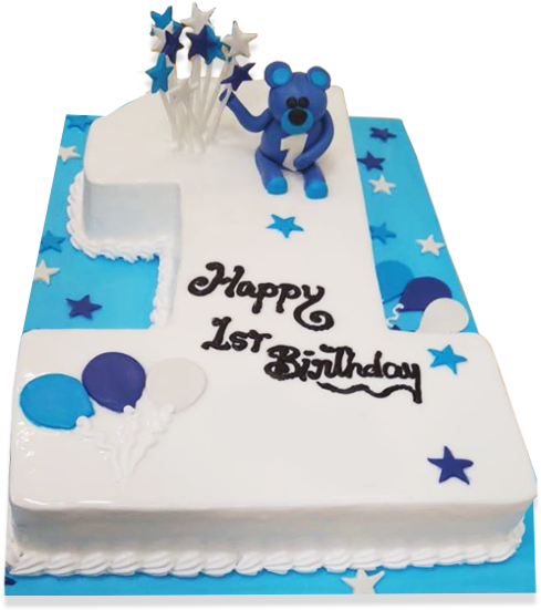 1st Birthday Cake - Birthday Cake (600x600), Png Download