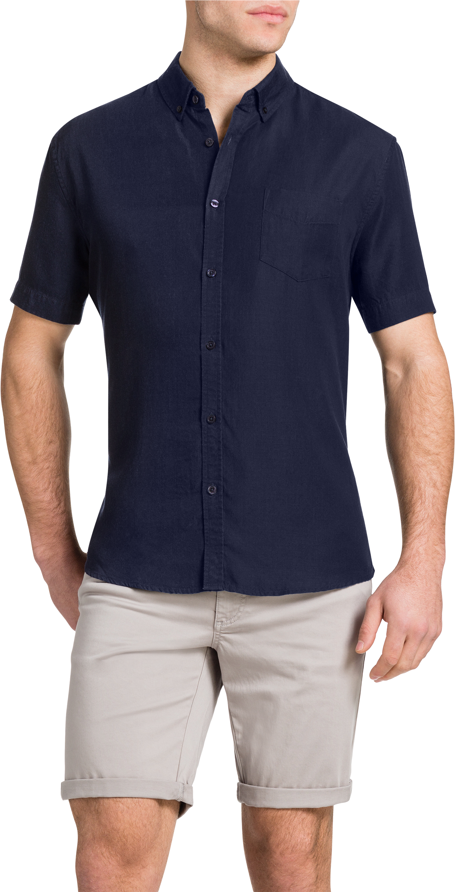 Indigo Indigo Pocket Shirt - Man (3000x3000), Png Download