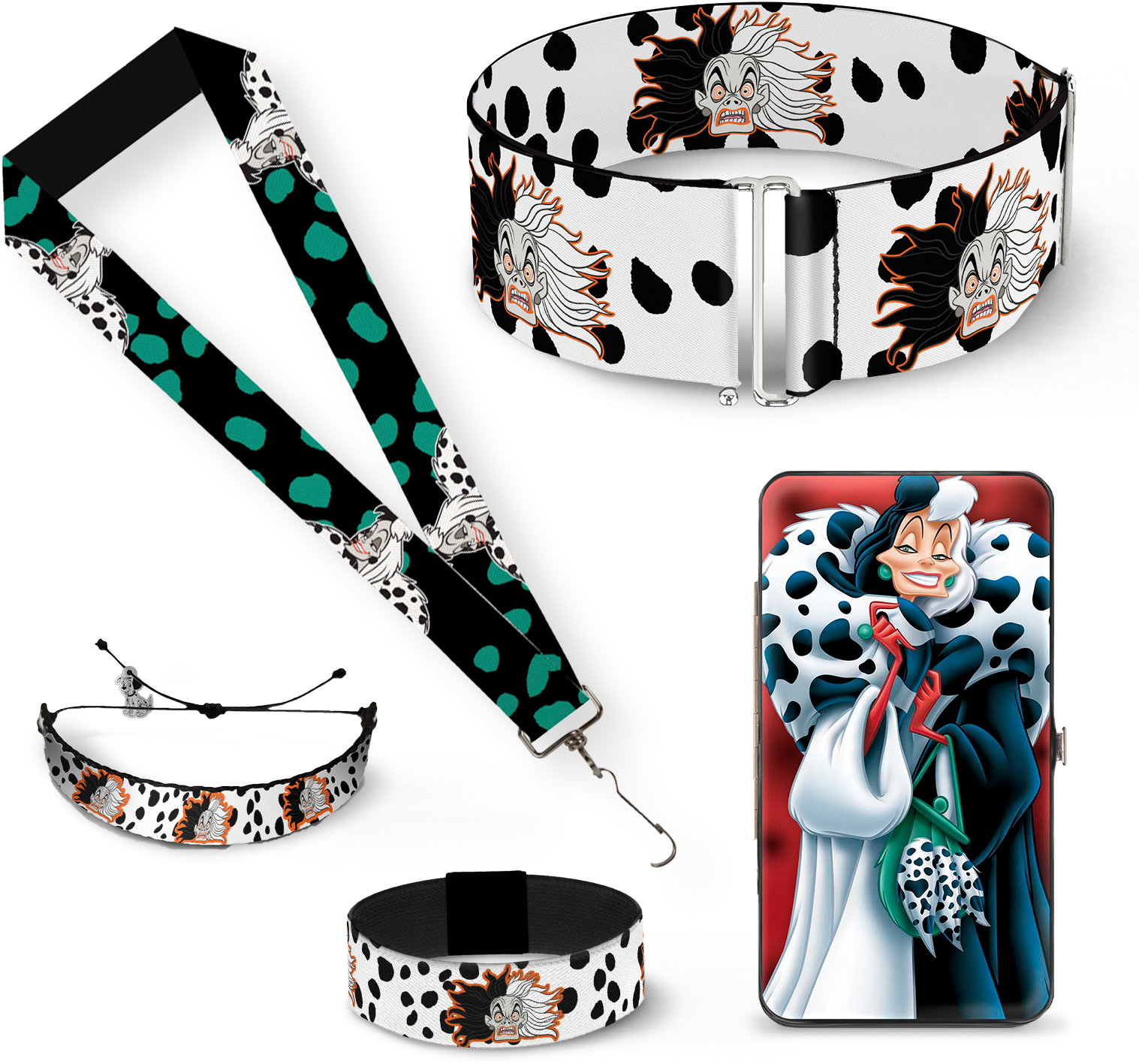 Cruella De Vil 101 Dalmatians- Women's Gift Set - Cruella De Vil Dog Collar (1531x1531), Png Download