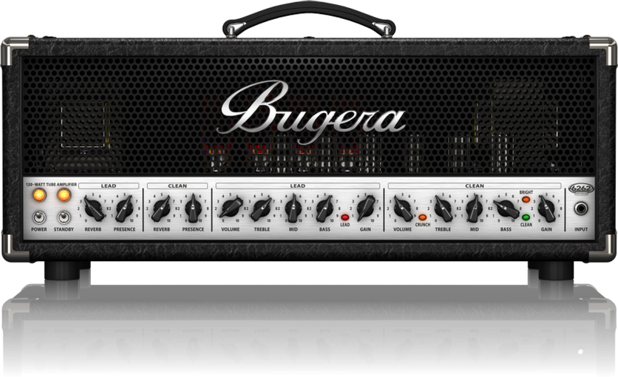 Bugera 6262 120w 2-channel Tube Guitar Amp - Bugera 6262 (2000x2000), Png Download