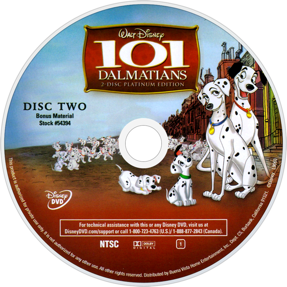 101 Dalmatians 2 Disc Dvd (1000x1000), Png Download