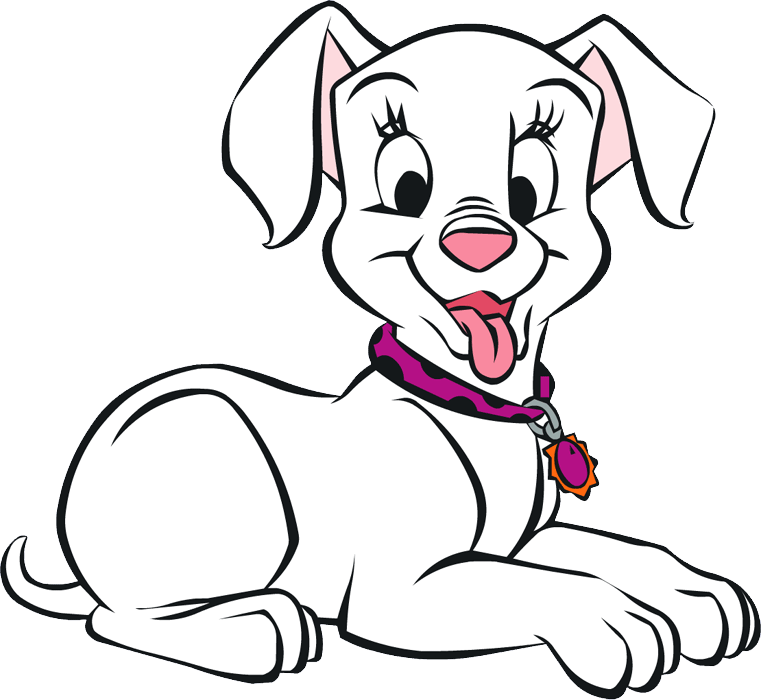 101 Dalmatians - Dalmatian Without Spots Coloring Pages (761x700), Png Download