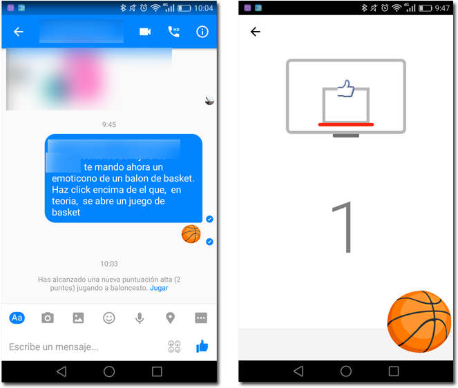 Para Ello Y Como Vemos En La Imagen Superior, Pulsaremos - Pantallazo Messenger (800x568), Png Download