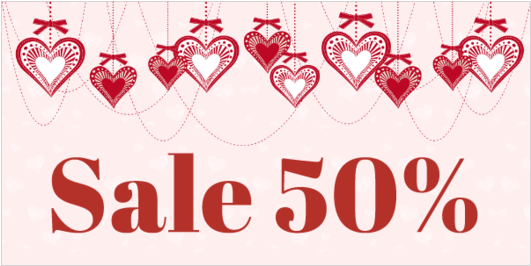 Red Heart Hanging Lights - Heart (560x560), Png Download