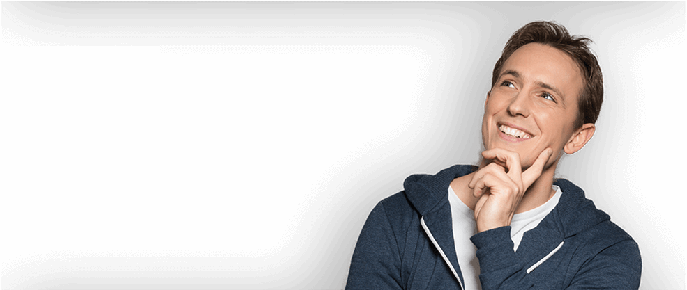 Happy Man - Happy Men Hair Fall (985x417), Png Download