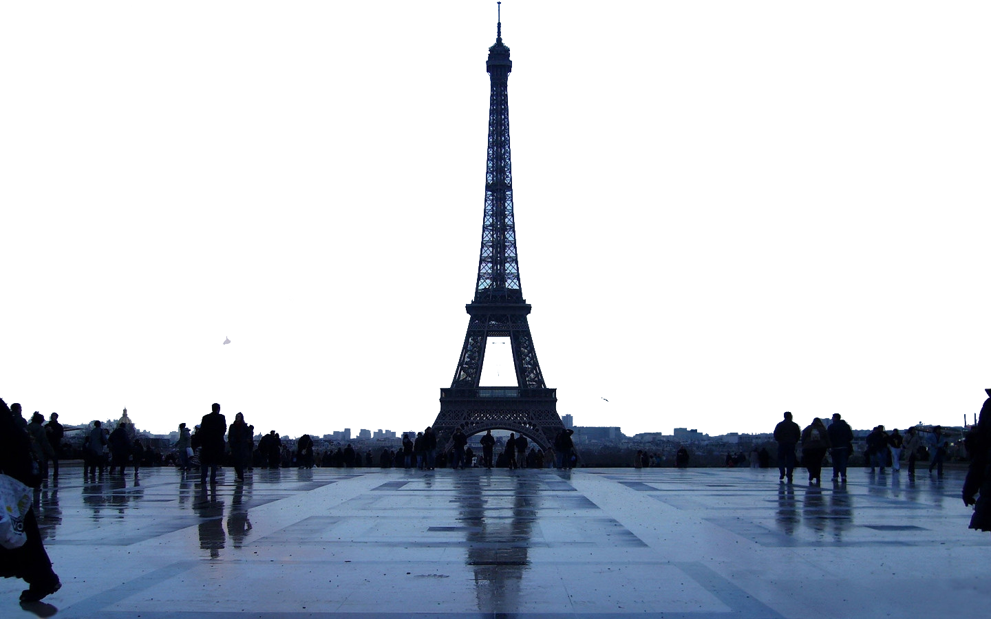 Graphic Stock Eiffel Tower Bridge Wallpaper France - Eiffel Tower (1440x900), Png Download