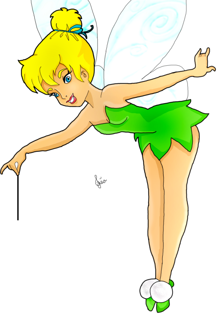 Magic Clipart Tinkerbell - Tinker Bell (742x1076), Png Download