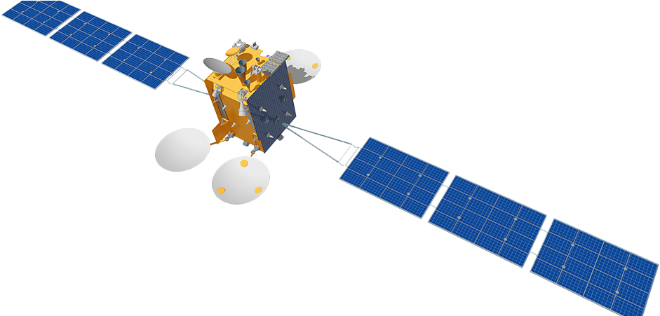 Спутник Экспресс Ам7 (1280x450), Png Download