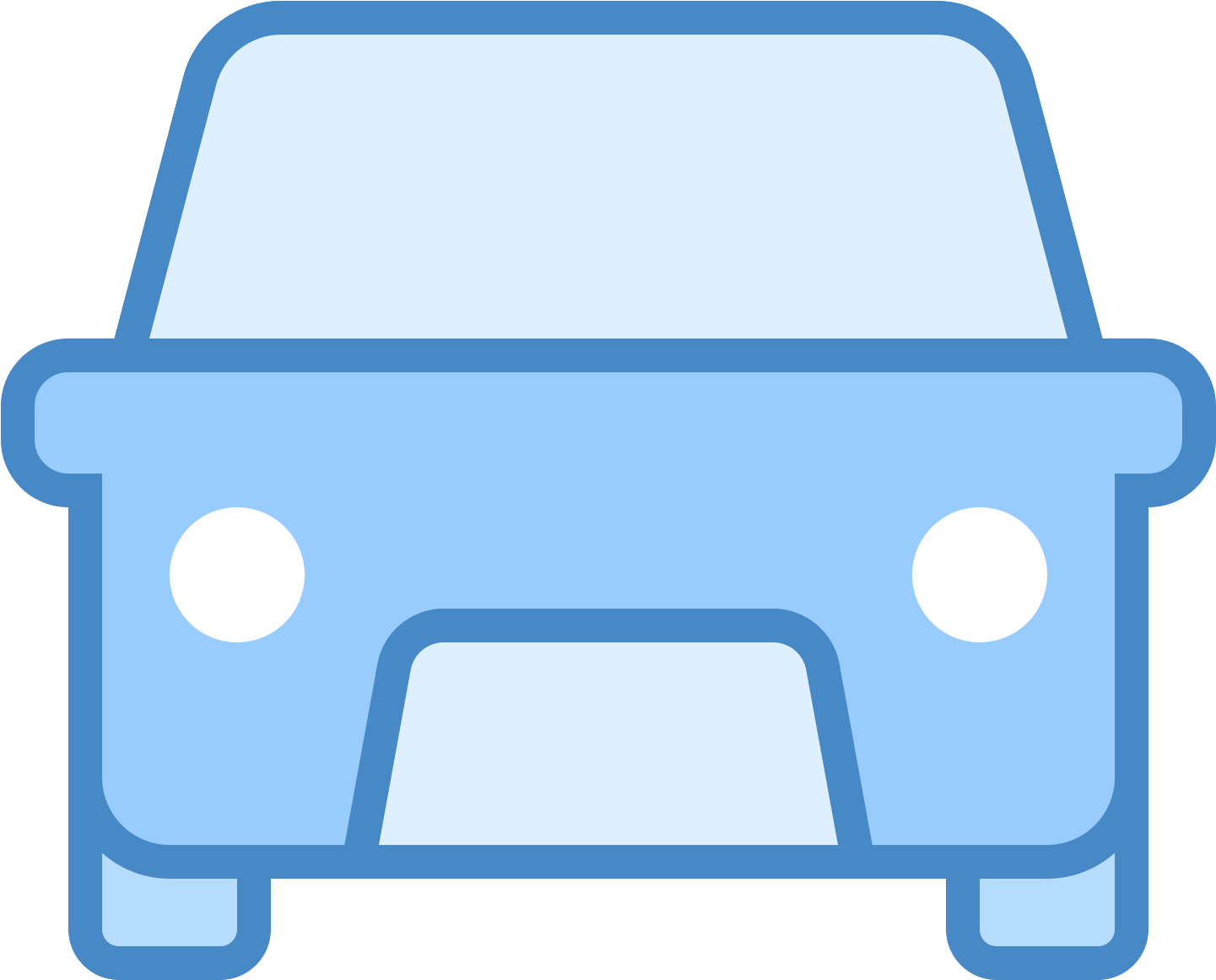 The Icon Shows A Sedan Type Passenger Car That Is Seen - Car (1600x1600), Png Download