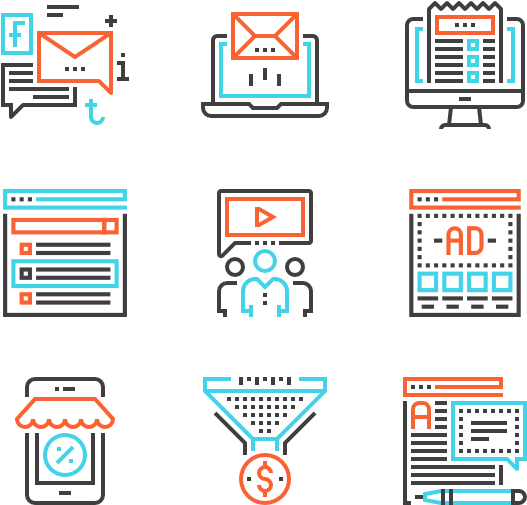 Digital Marketing - Server Management Icons (600x564), Png Download