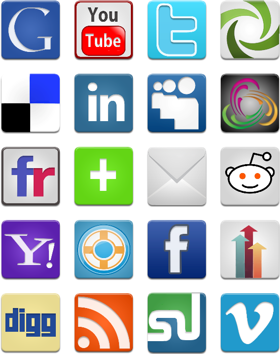 Search - Social Media Icon (592x740), Png Download