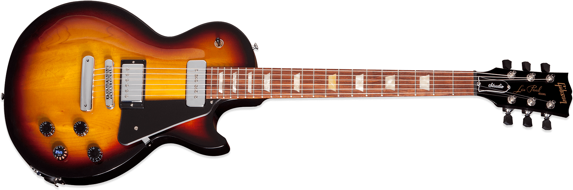 Gibson Les Paul Studio Limited Fire Burst - Gibson Les Paul Slash Custom (1851x679), Png Download
