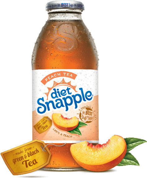Snapple Diet Peach Tea (571x571), Png Download