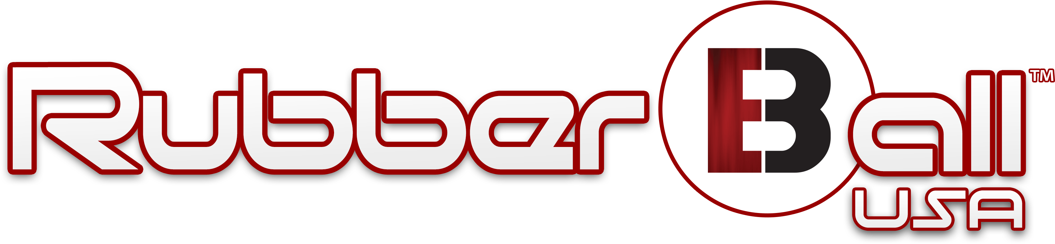 Rubber Ball Usa - Oval (3613x1101), Png Download