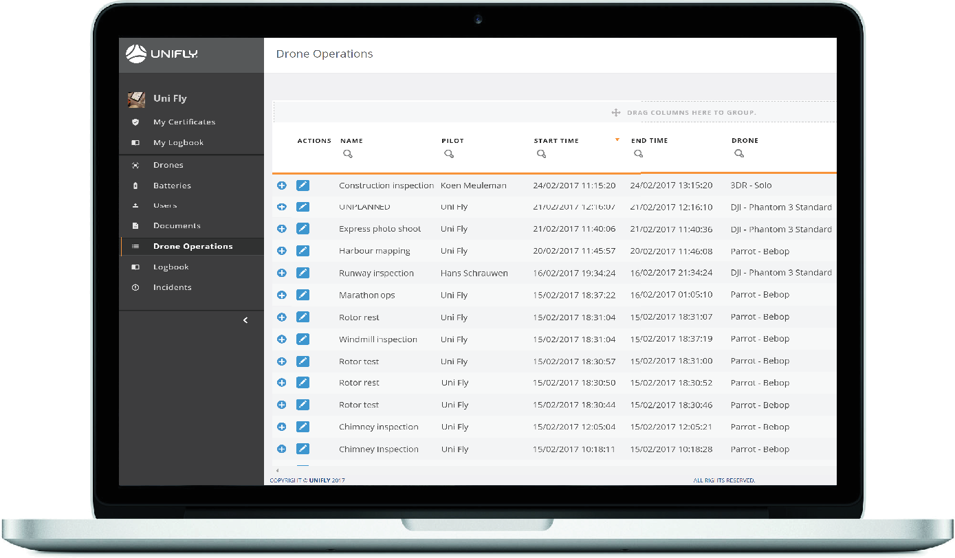 Automated Pilot & Drone Logbook - Management (1389x812), Png Download