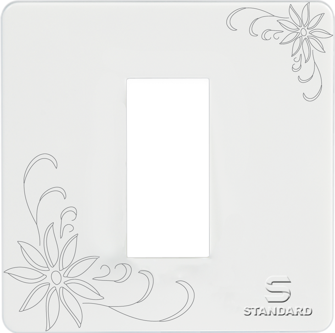 1 M Aster Cover Plate White Aster - Sketch (1200x1140), Png Download