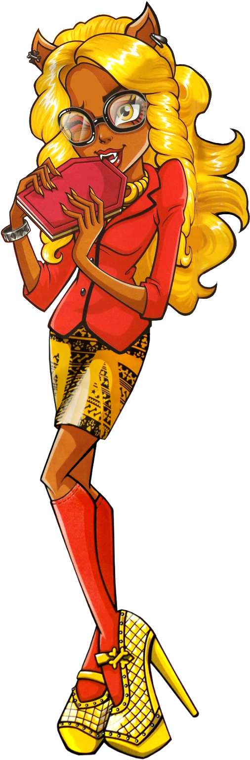 Nuevo Artwork/png De Clawdia Wolf - Monster High Clawdia Wolf (527x1561), Png Download