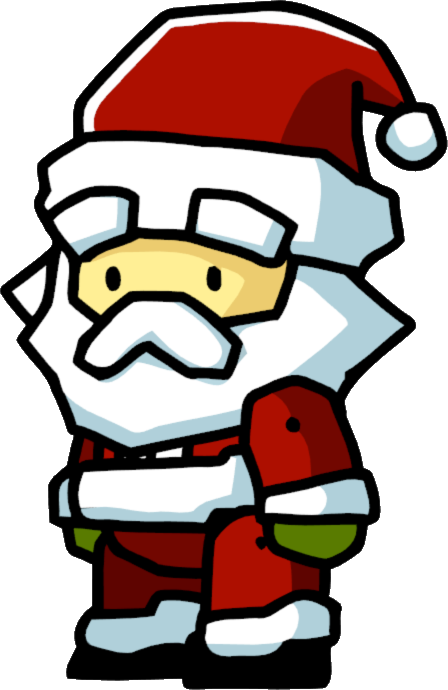 Santa - Scribblenauts Christmas (448x690), Png Download