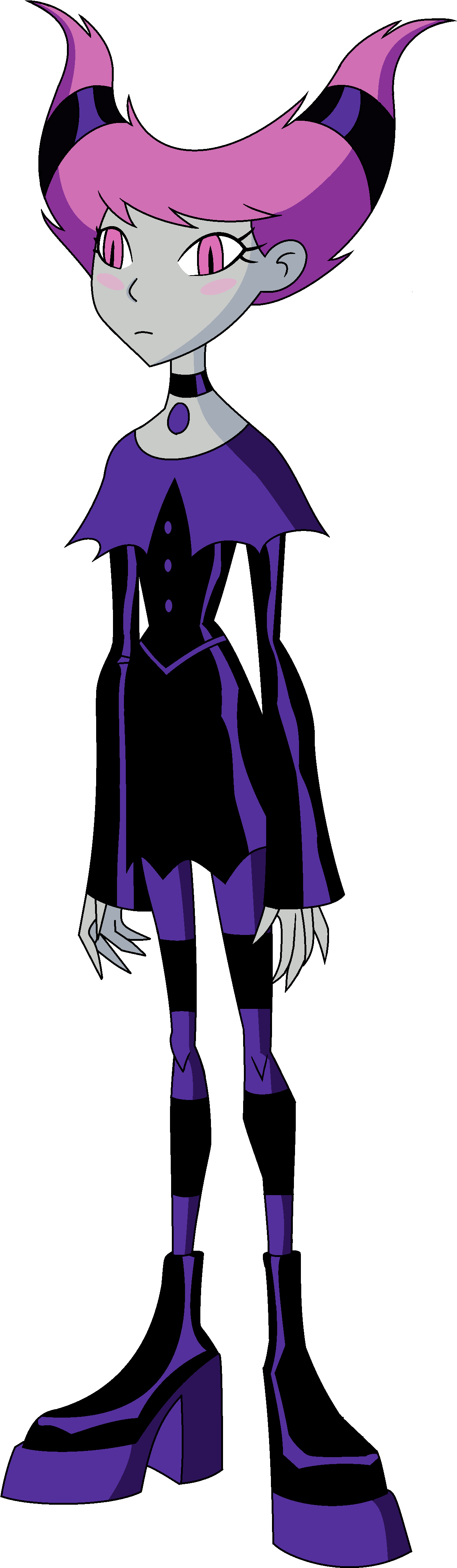 Evil-doer - Jinx From Teen Titans (1304x4352), Png Download