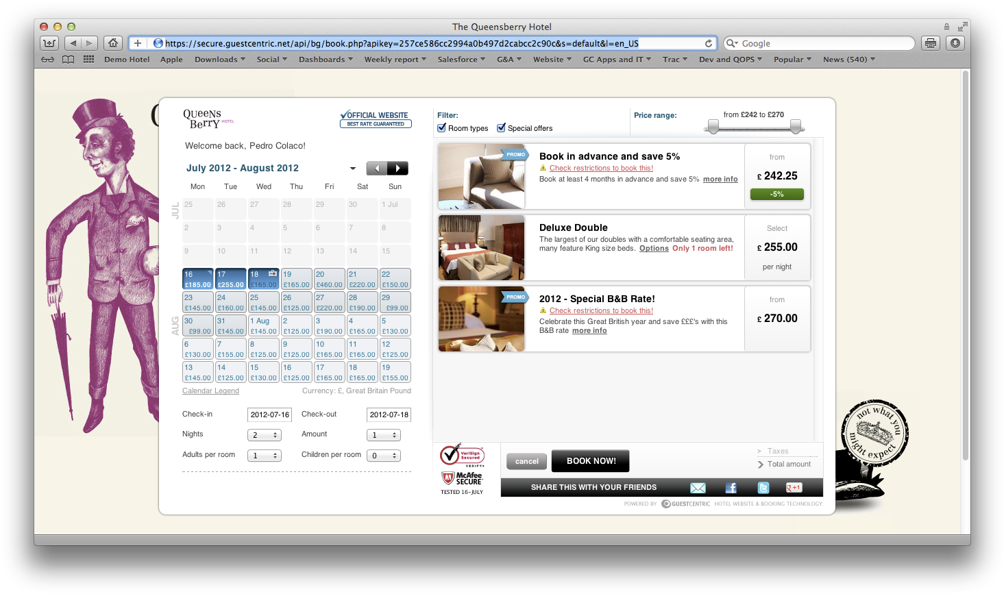 26 Jun Custom Background For Your Hotel Booking Engine - Queensbury Hotel (1480x882), Png Download