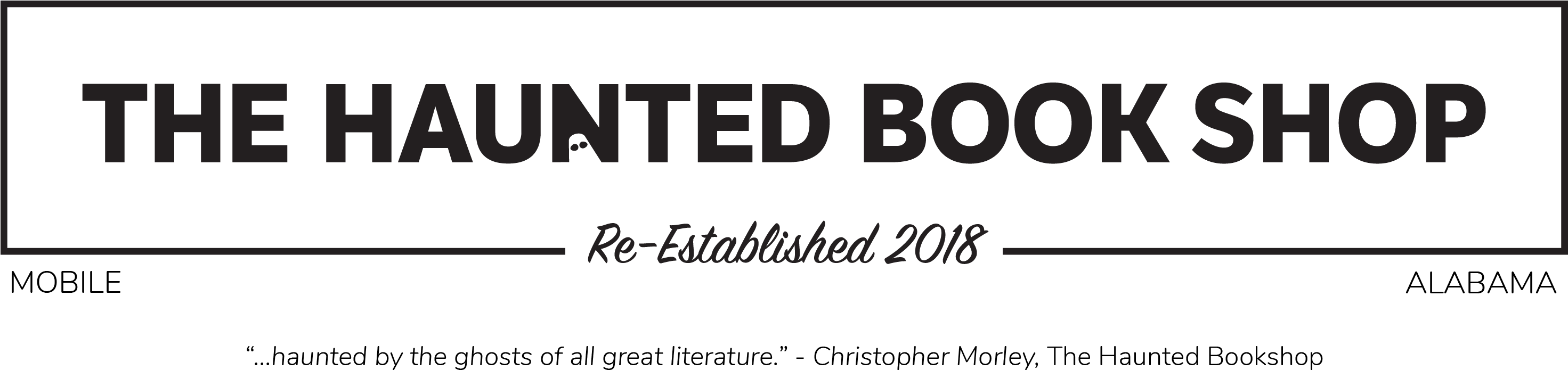 The Haunted Book Shop In Mobile, Alabama - Haunted Bookshop Mobile Alabama (2942x741), Png Download