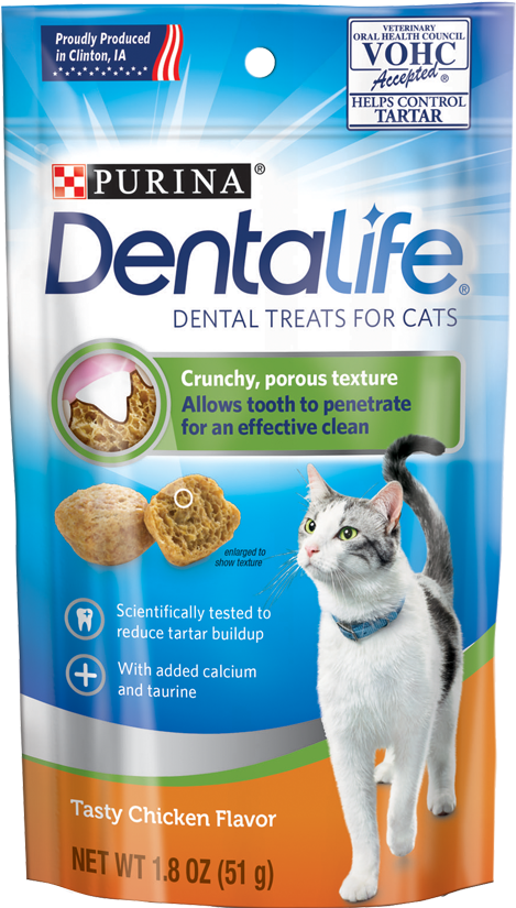 Dentalife Chicken Cat Dental Treats - Purina Dentalife Cat (800x1000), Png Download