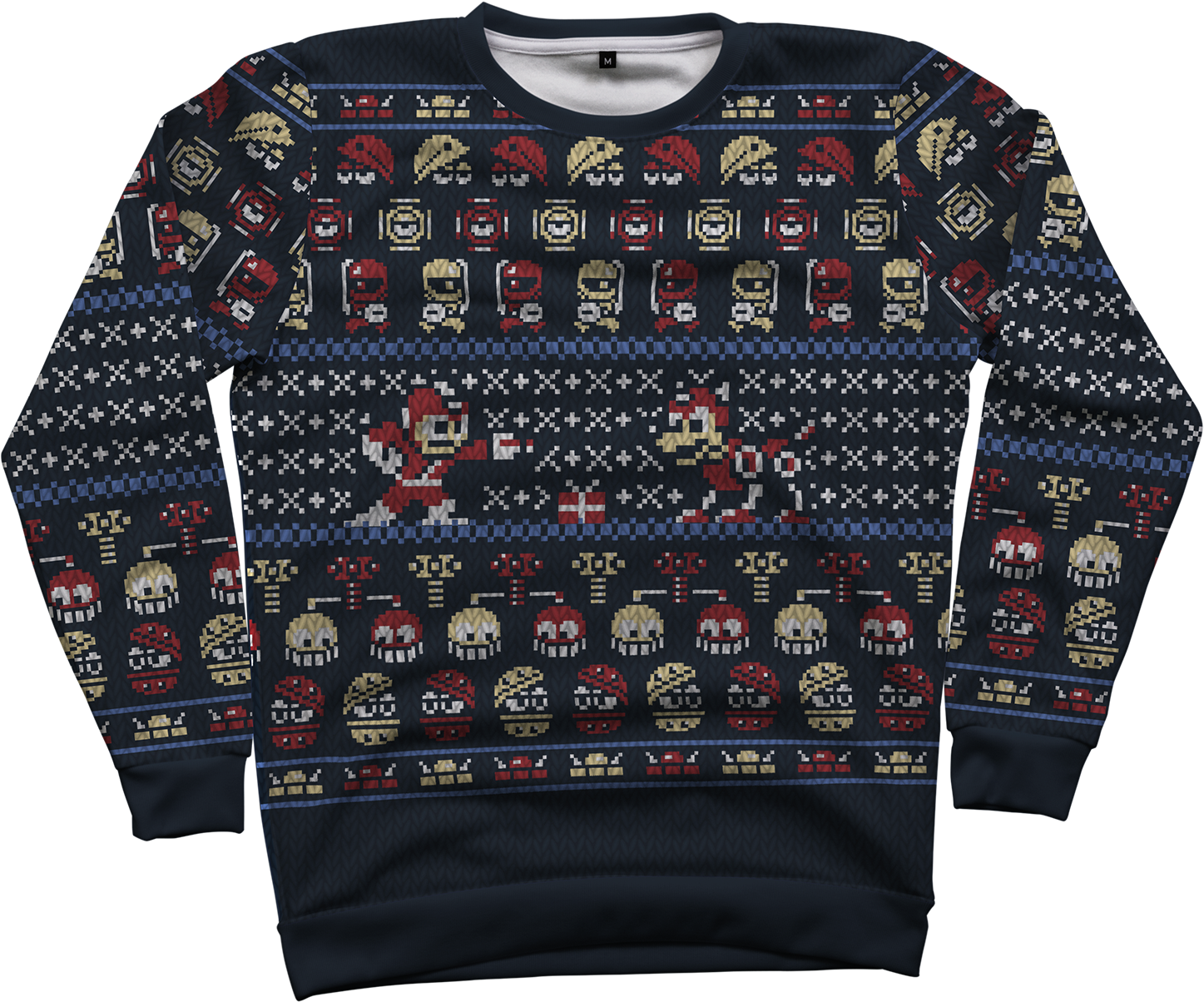 "christmasvania" All Over Gaming Christmas Sweater - Knitted Christmas Sweater Video Game (1500x1323), Png Download