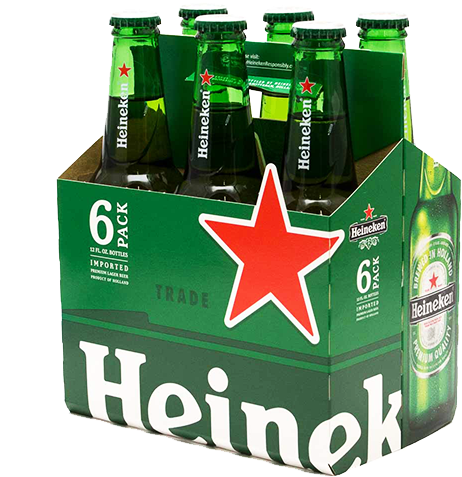 Current Product - Heineken Beer 6 Pack (500x500), Png Download