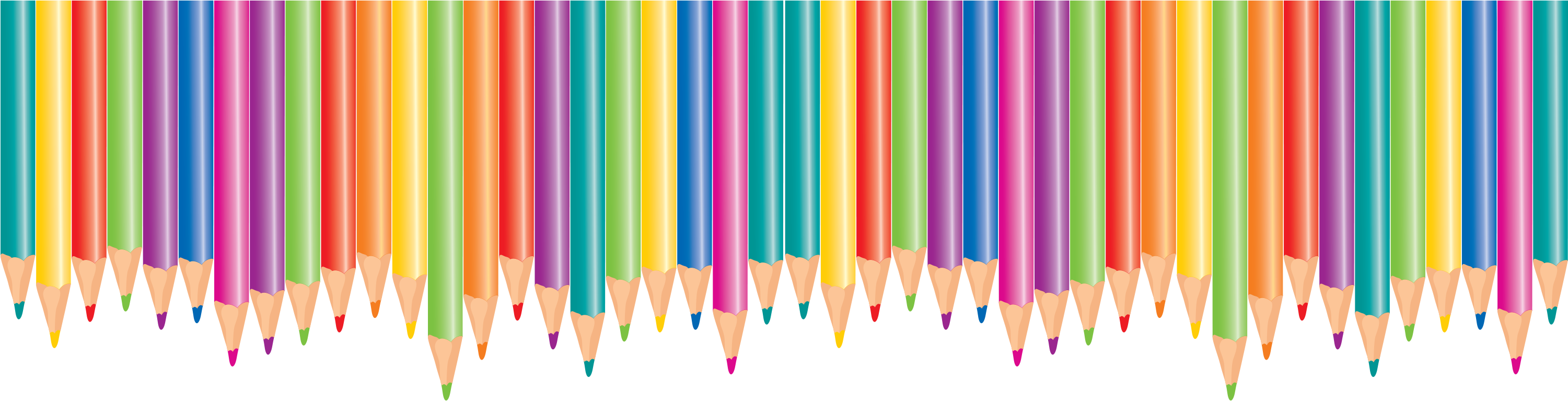 Cuddly Bear Child Care - Otterbox Commuter Iphone 5c Case - Color Pencils (3000x896), Png Download