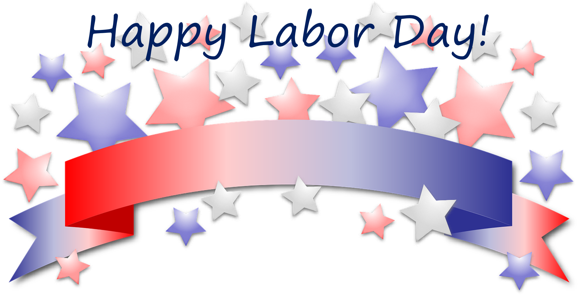 Clip Transparent Library Clipart Labor Day - Happy Labor Day Transparent (2000x1031), Png Download
