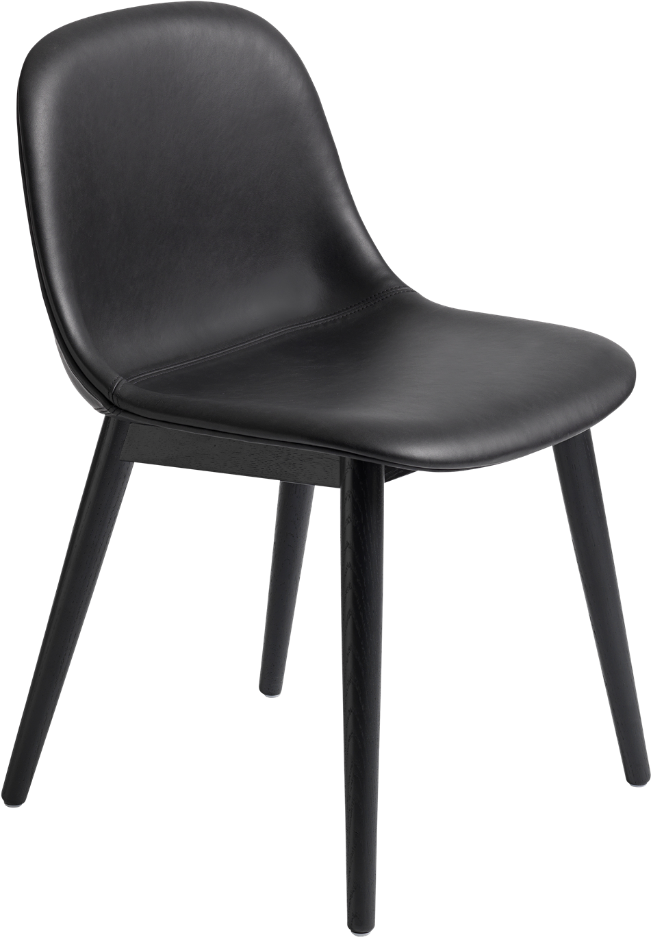 Fiber Side Chair Wood Base Master Fiber Side - Fiber Side Chair Muuto (2000x2000), Png Download