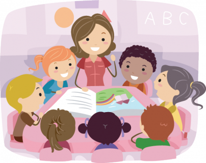 Key To Life Christian Childcare And Community Center - Teaching Children Clipart (404x320), Png Download