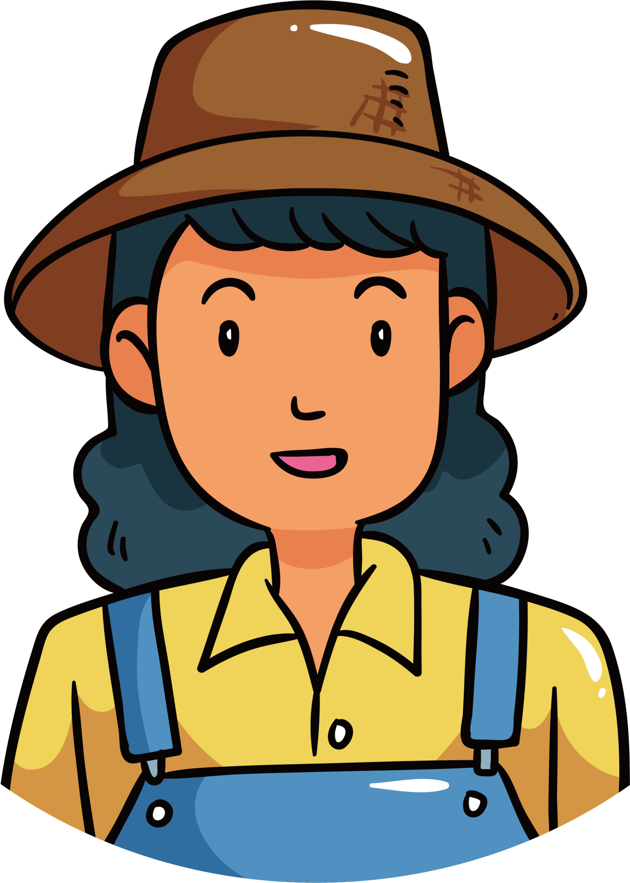 Fresh Worker Girl Labor Day Festival Element - Laborer (2500x3559), Png Download